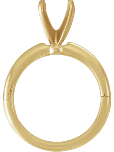Sužadėtuvių Žiedas „CLIQ® Hinged Adjustable Solitaire“ 14k yellow gold Oval 8mm x 6mm (3)
