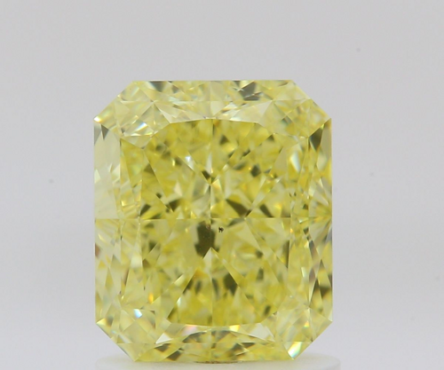 1.65 carat Fancy Intense Yellow-VS2 Natūralus Radiant Deimantas (1)