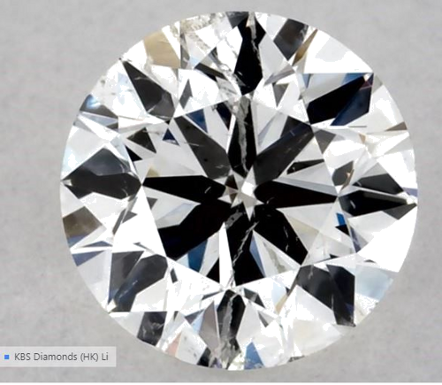 0.5 carat H-SI2 Very Good cut Natūralus Round Deimantas (1)