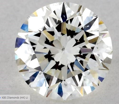 0.71 carat J-SI1 Very Good cut Natūralus Round Deimantas (1)