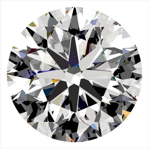 0.4 carat D-VVS2 Very Good cut Natūralus Round Deimantas (1)