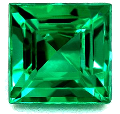 0.59 carat GREEN Square Smaragdas (1)