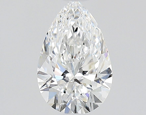 0.64 carat D-VVS1 Natūralus Pear Deimantas (1)