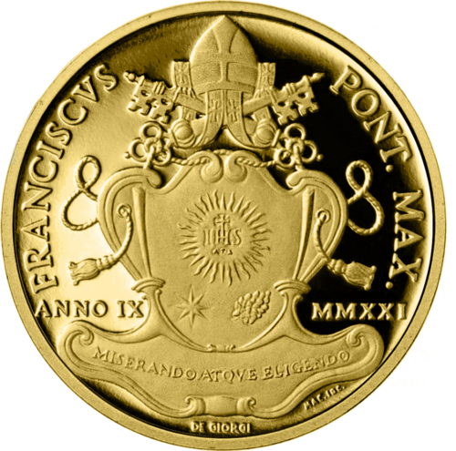 2021 Vatican Pope Paul V 20 euro gold coin (2)