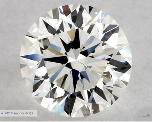 0.5 carat G-VS2 Excellent cut Natūralus Round Deimantas (1)