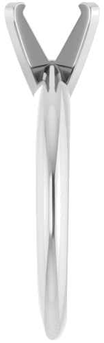Sužadėtuvių Žiedas „Solitaire“ 585 Baltojo Aukso Round 7mm (4)