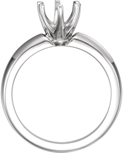 Sužadėtuvių Žiedas „Low Solstice Solitaire®“ 585 Baltojo Aukso Round 7.4mm (2)