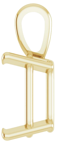 Pakabukas „Emerald 4-Prong Solitaire“ 585 Geltonojo Aukso Emerald 8.5mm x 6mm (3)