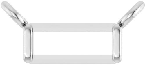 Pakabukas „Solitaire Channel-Set“ 585 Baltojo Aukso Straight Baguette 4.5mm x 2mm (1)