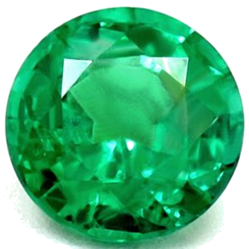 0.59 carat GREEN Round Smaragdas (1)