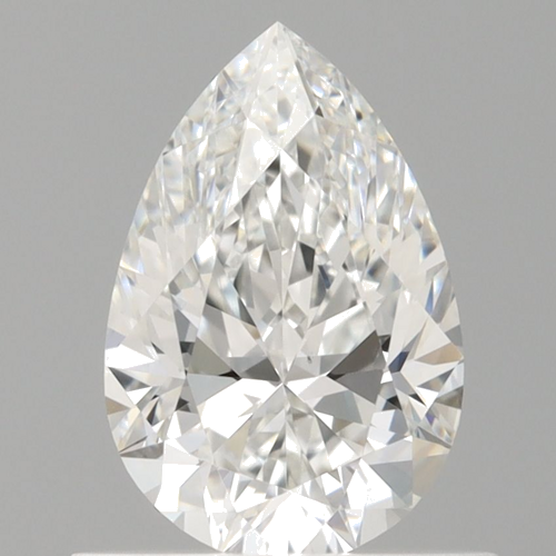 0.7 carat F-VS2 Natūralus Pear Deimantas (1)