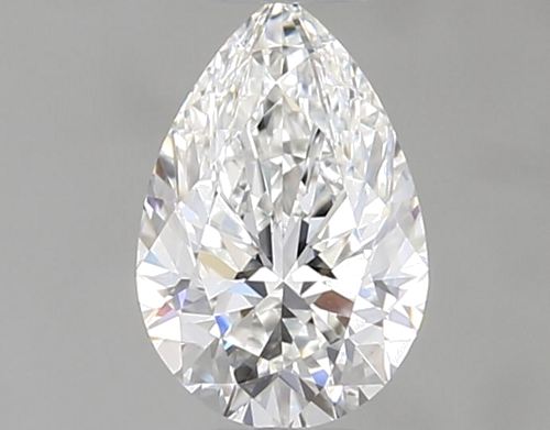 0.5 carat F-VVS2 Natūralus Pear Deimantas (1)