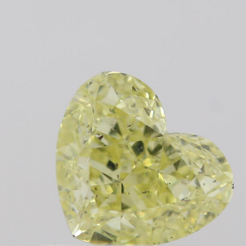 0.72 carat Fancy Yellow-SI1 Natūralus Heart Deimantas (1)