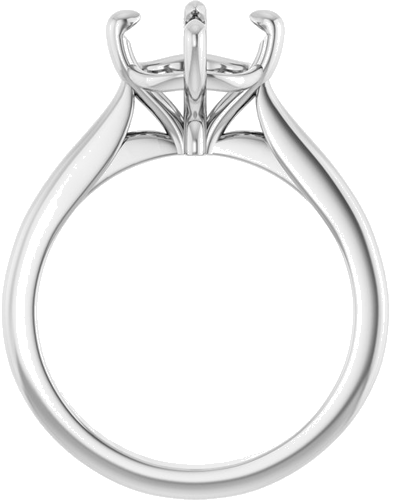 Sužadėtuvių Žiedas „Solitaire“ 14k white gold Round 8mm (2)