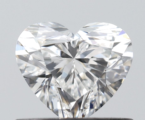 0.51 carat F-VVS2 Natūralus Heart Deimantas (1)