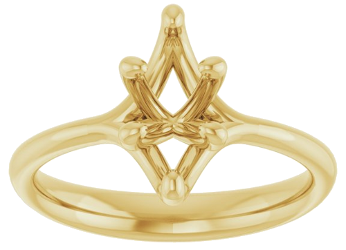 Sužadėtuvių Žiedas „Solitaire“ 14k yellow gold Marquise 10mm x 5mm (3)