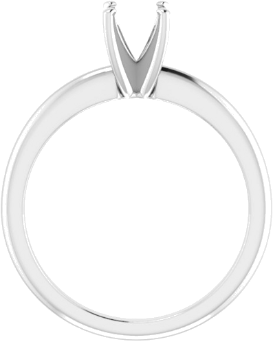 Sužadėtuvių Žiedas „Solitaire“ 585 Baltojo Aukso Cushion 5mm (2)