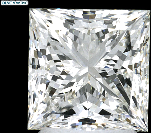 3.51 carat I-SI1 Natūralus Princess Deimantas (1)
