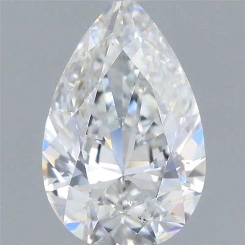 0.5 carat D-SI1 Natūralus Pear Deimantas (1)