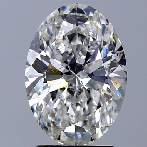 2.52 carat F-SI2 Natūralus Oval Deimantas (1)