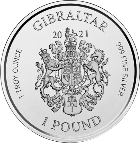 1 oz Правосудие 2021 Гибралтар серебряная монета (2)