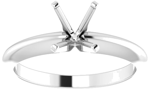 Sužadėtuvių Žiedas „Heavy Solitaire“ 585 Baltojo Aukso Emerald 7mm x 5mm (3)