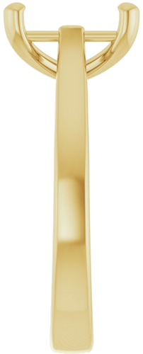 Sužadėtuvių Žiedas 14k yellow gold Emerald 9mm x 7mm (4)