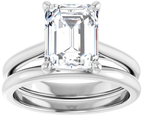 Sužadėtuvių Žiedas „Solitaire“ 925 Sidabro Emerald 9mm x 7mm (8)