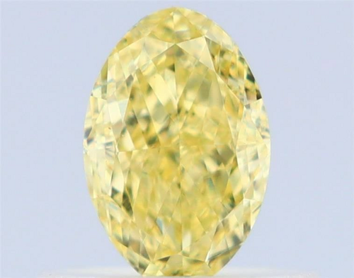 0.51 carat Fancy Intense Yellow-VVS2 Natūralus Oval Deimantas (1)