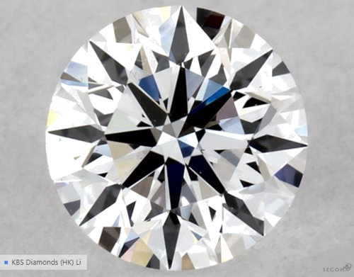 0.4 carat D-VS2 Excellent cut Natūralus Round Deimantas (1)