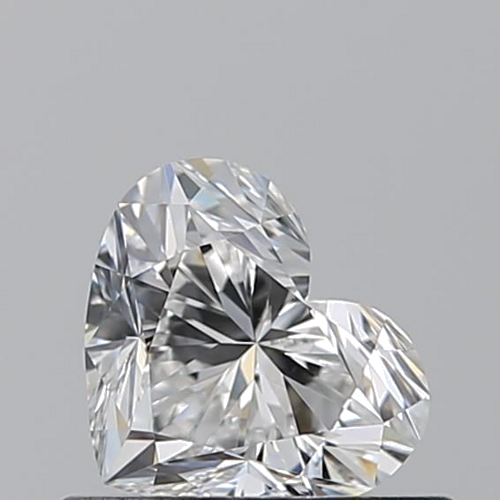 0.51 carat E-VVS2 Natūralus Heart Deimantas (1)