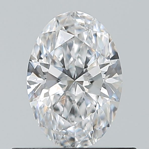 0.5 carat D-VS2 Natūralus Oval Deimantas (1)