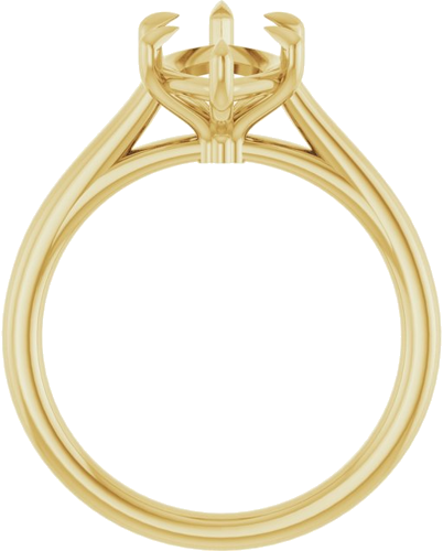Sužadėtuvių Žiedas „Claw-Pong“ 10k yellow gold Marquise 14mm x 7mm (2)