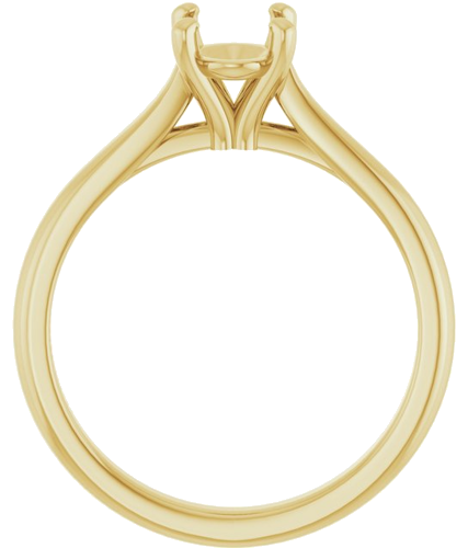 Sužadėtuvių Žiedas 14k yellow gold Oval 7.5mm x 5.5mm (2)