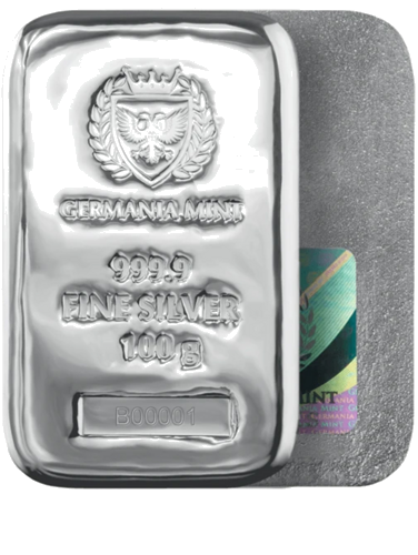 100 g Silver Bar Germania Mint (1)