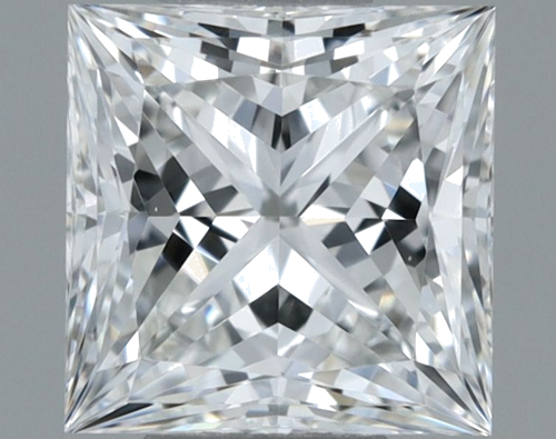 0.5 carat F-VVS2 Natūralus Princess Deimantas (1)