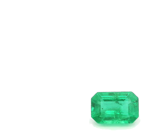 0.59 carat GREEN STEP cut Octagonal Smaragdas (1)