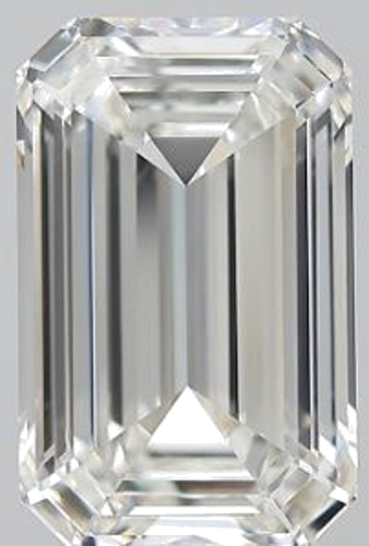 4.01 carat H-VS1 Natūralus Emerald Deimantas (1)