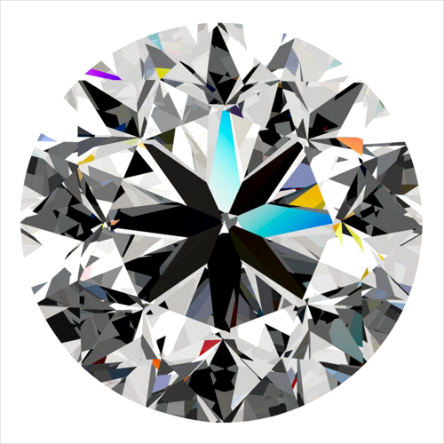0.3 carat D-VS2 GD cut Natūralus Round Deimantas (1)
