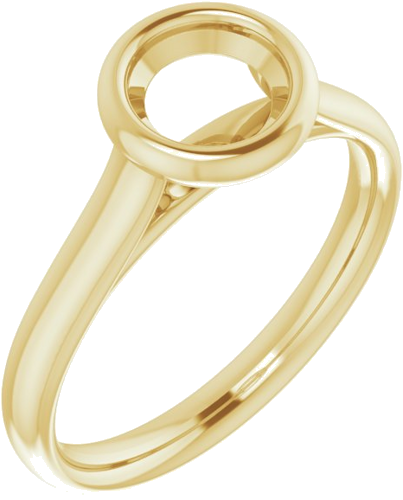 Sužadėtuvių Žiedas „Bezel-Set Solitaire“ 10k yellow gold Round 6mm (1)