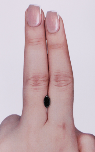 0.66 carat Fancy Black-VVS2 Natūralus Marquise Deimantas (1)