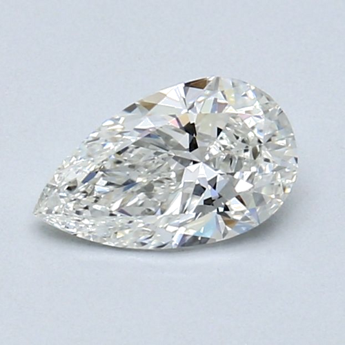 0.6 carat F-VVS2 Natūralus Pear Deimantas (1)