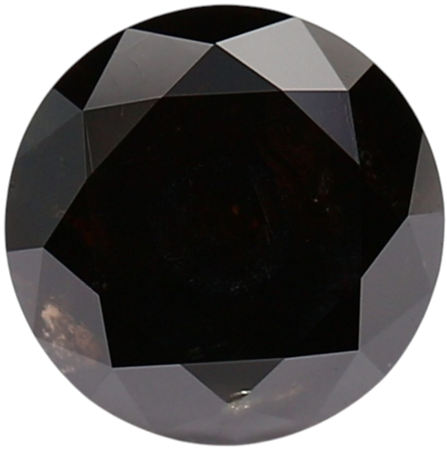 2.05 carat Fancy Black-VVS2 Excellent cut Natūralus Round Deimantas (1)