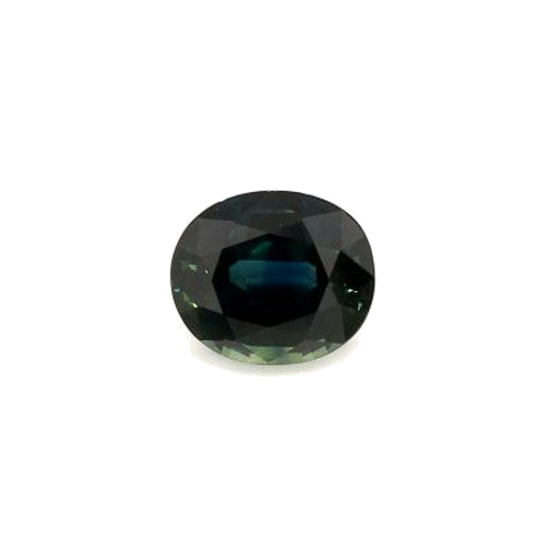 2.22 carat BLUE BRILLIANTSTEP cut Oval Safyras (1)