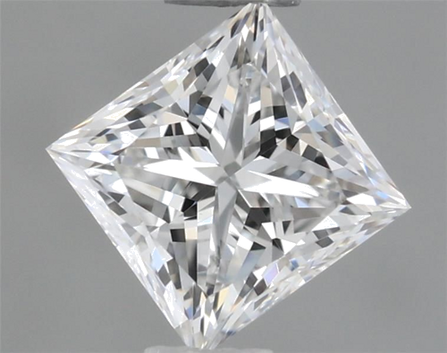 0.46 carat E-VVS2 Natūralus Princess Deimantas (1)