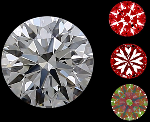 0.71 carat H-VS2 Excellent cut Natūralus Round Deimantas (1)