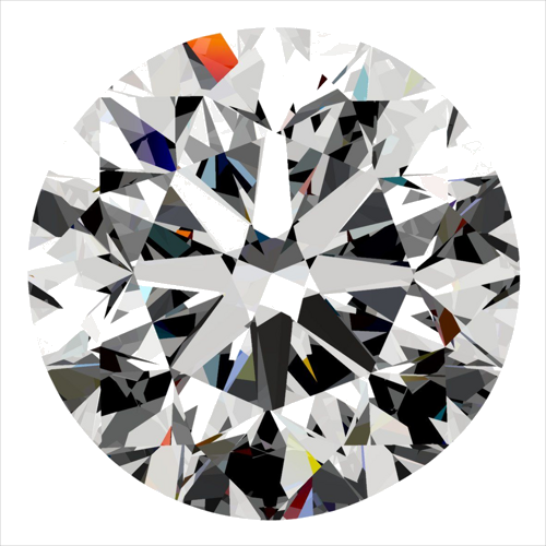 0.4 carat H-VVS1 Very Good cut Natūralus Round Deimantas (1)