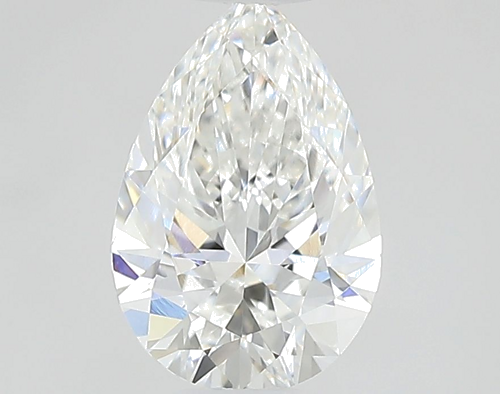 0.58 carat F-VVS2 Natūralus Pear Deimantas (1)