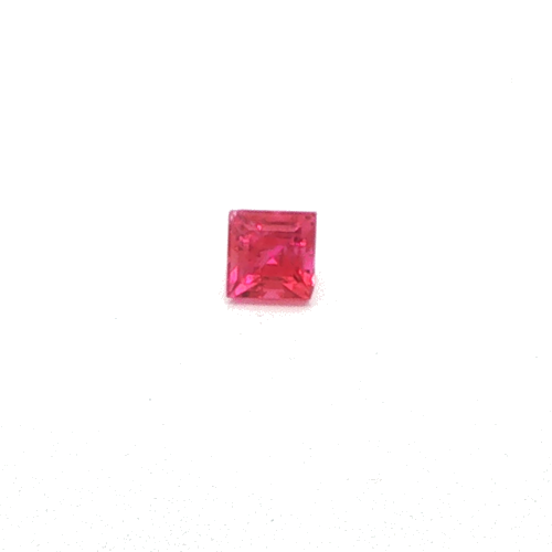 0.51 carat RED STEP cut Square Rubinas (1)