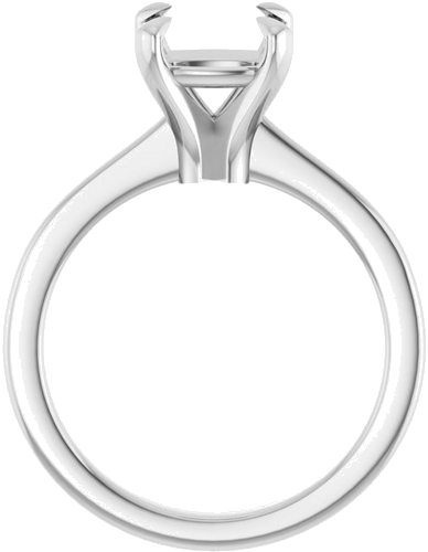 Sužadėtuvių Žiedas „Claw-Prong“ 14k white gold Cushion 7.5mm (2)